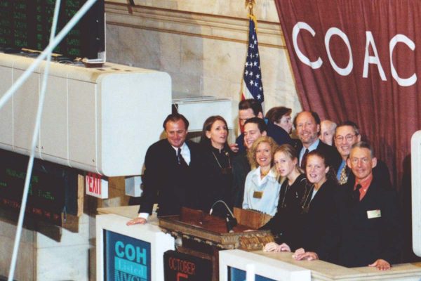 Coach leaders and my family gather for the milestone